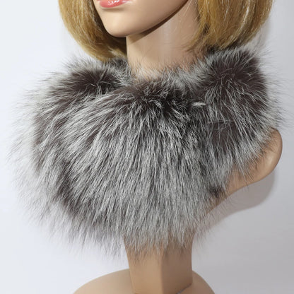 Real Fox & Raccoon Fur Earmuffs – Warm Winter Ear Warmer for Women and Girls, Plush Genuine Fur Accessory