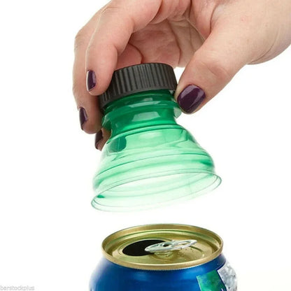 6/12PCS Reusable Plastic Airtight Bottle Lids – Can Protector Caps for Beer, Water & Soda, Dust Cover Top Saver