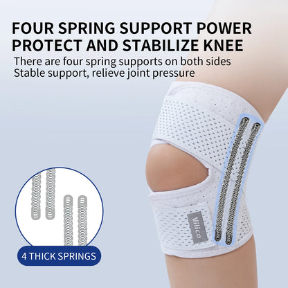 Unisex Sports Knee Pads - Lightweight Breathable Supports for Basketball, Running & Hiking