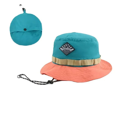 Japanese Quick-Drying Packable Fisherman Hat: Women's Summer Sun Visor Basin Hat for Mountaineering, Leisure, and Vacation - Convenient Hanging Bag