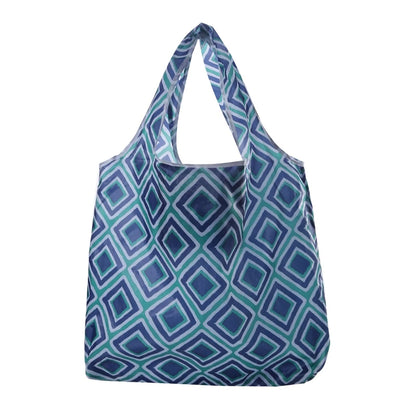 Portable Foldable Shopping Bag – Large Capacity Nylon Tote with Fashion Prints, Lightweight Reusable Travel & Grocery Essential Bag