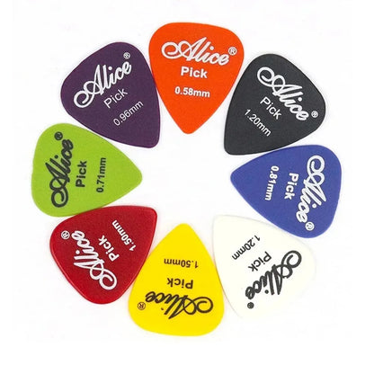 Multicolor ABS Guitar Picks Set – 50/100 Premium Mixed Plastic Plectrums for Acoustic, Electric, Bass & Ukulele