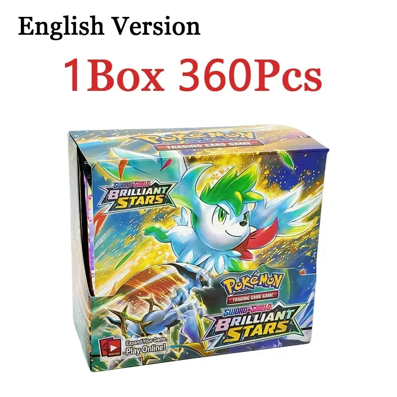 360PCS Pokémon Trading Card Game Booster Set – Prismatic Evolutions Scarlet & Violet English Battle Cards Collection Gift Pack