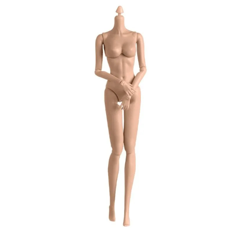 29cm 1/6 Doll Body Accessories – Flat-Foot Replacement Legs for Supermodel Dolls, DIY Dress-Up Toy in White, Normal & Tan Skin