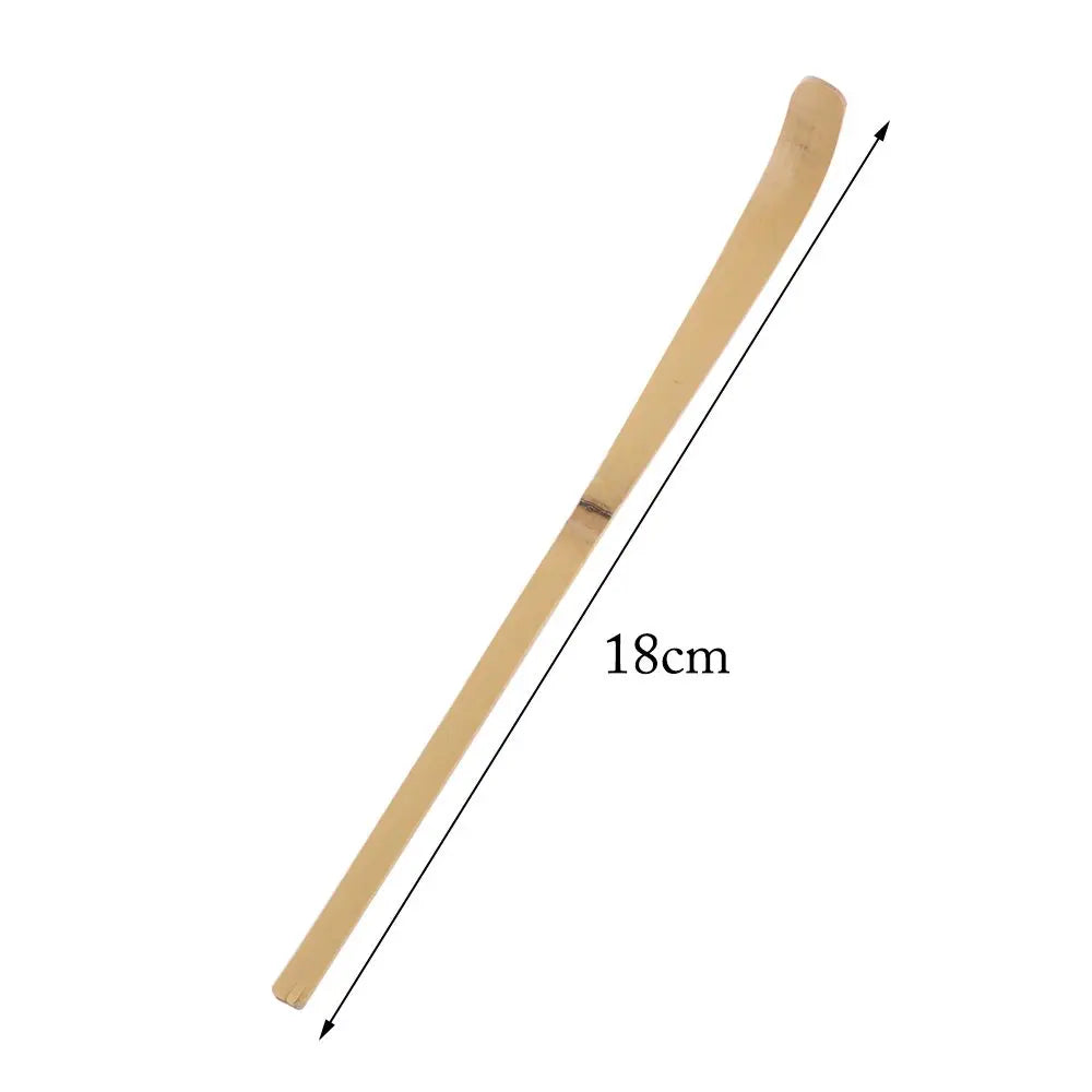 Small Bamboo Tea Sticks – Matcha Spoon, Black Bamboo Wood Tea Shells Leaf Spatula, Handmade Spice Kitchen Tool Teaware