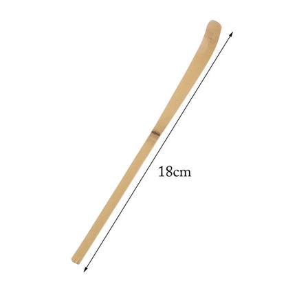 Small Bamboo Tea Sticks – Matcha Spoon, Black Bamboo Wood Tea Shells Leaf Spatula, Handmade Spice Kitchen Tool Teaware