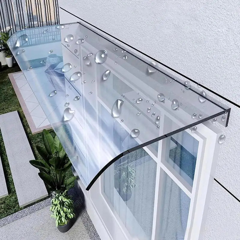 Transparent Outdoor Window & Door Awning – Patio Canopy with UV Protection for Garden, Windows & Patios