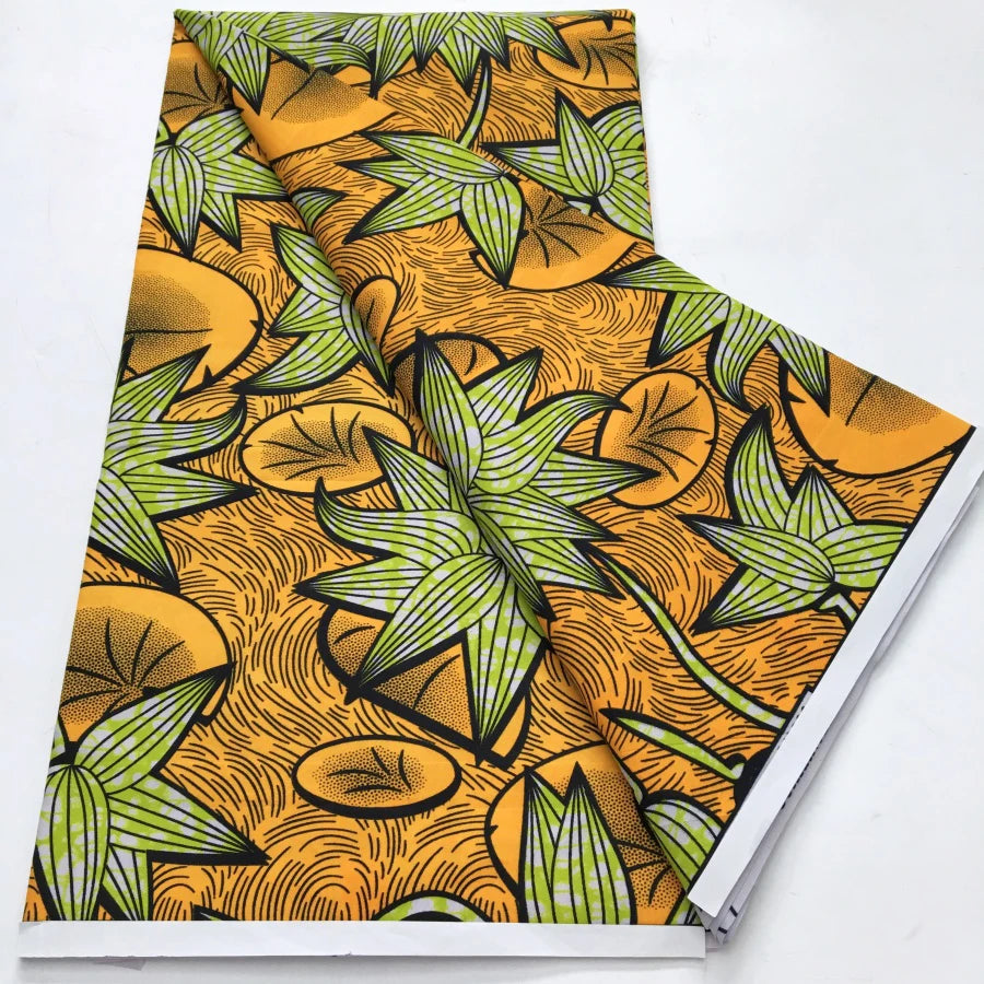 African Wax Print Fabric - Nigerian Ankara Batik Dutch Fabric for Women’s Dresses & Sewing Materials