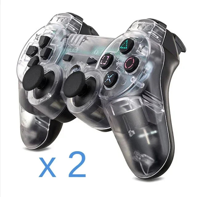 Wireless Transparent Dual Shock Controller for PS3 – Sixaxis Gamepad for Sony PlayStation 3 Console