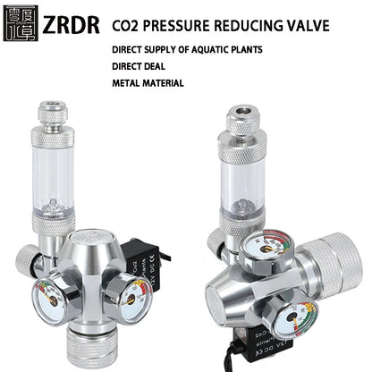 2024 DIY Aquarium CO2 Regulator – Electromagnetic Valve, Bubble Counter & Pressure Reducing System for Fish Tank