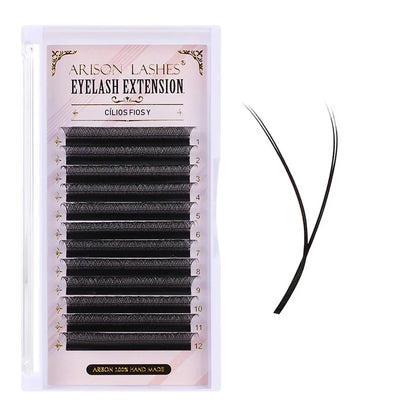ARISON Plus 2-in-1 Magnetic Eyelashes – YY/3D/4D/5D Premade W-Shape Volume Fans for Full Lash Extensions