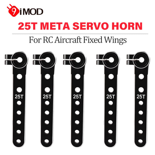 9IMOD 25T Servo Horn - 59mm Metal 25 Tooth Steering Arm Rocker for RC Fixed Wing Aircraft Parts