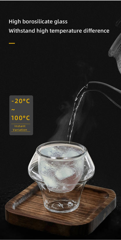 MHW-3BOMBER Double Wall Glass Espresso Cups – Anti-Scald Reusable Tea & Coffee Mugs for Home or Barista Use