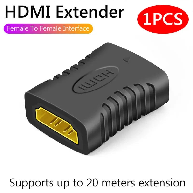 4K HDMI Extender Adapter – Female to Female Audio Video Converter for Monitor, Laptop, PS4/PS3, PC, TV HDMI Cable Extension
