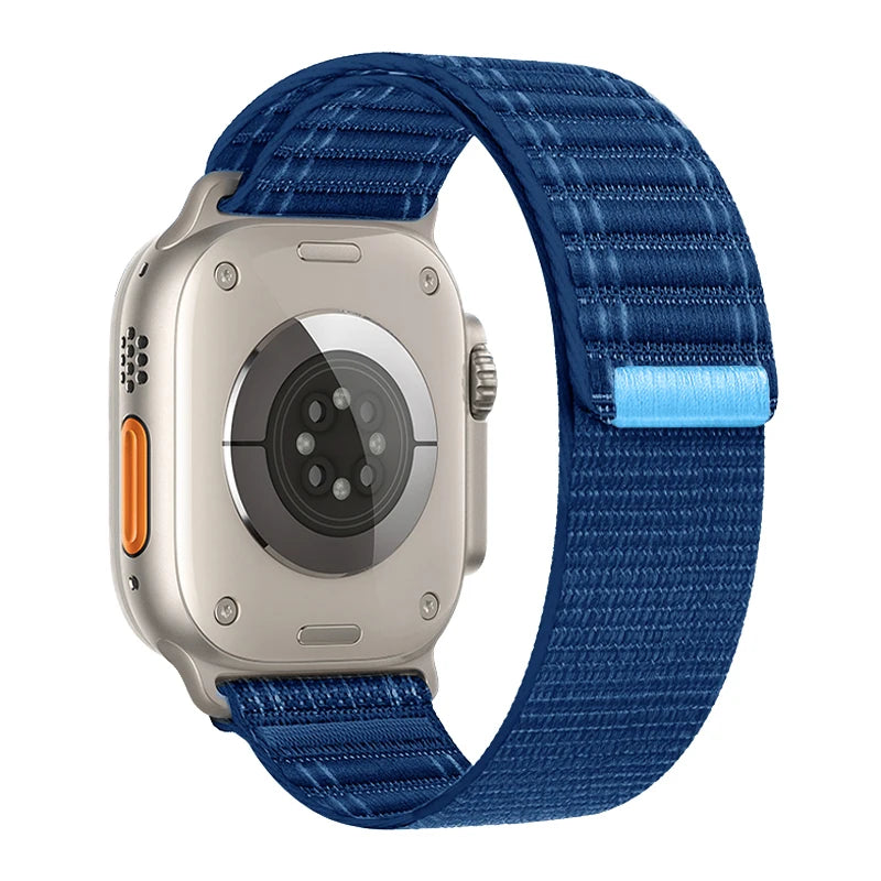 Nylon Strap for Apple Watch Band – Wave Pattern Bracelet for Ultra 2, iWatch Series 3-10, 38mm-49mm