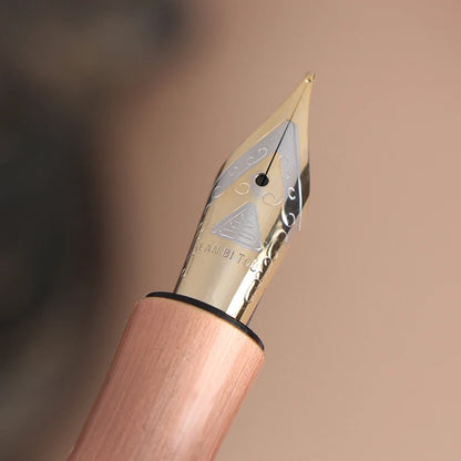Antique Brass Pocket Rollerball Pen - Short Portable Smooth Writing Pen for Office, School & Gifts