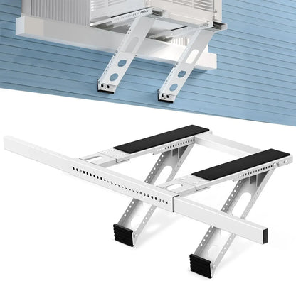 Heavy Duty Foldable AC Wall Mount Bracket – Universal Window Air Conditioner Support Stand, Max Load 200kg Outdoor Installation Rack