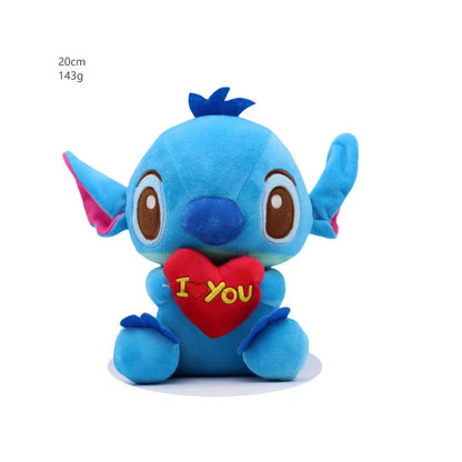 Authentic Disney Stitch Plush Toy 20-25CM - Lilo & Stitch Stuffed Kawaii Pillow Doll for Kids Birthday Gift