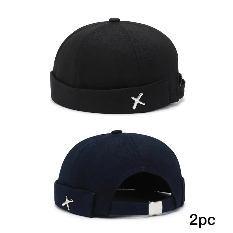 Spring New Guppi Beanie Hat – Unisex Streetwear Round Sailor Cap, Personality Landlord Hat for Men & Women Fashion Niche Style