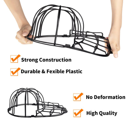 Versatile Dual-Layer Baseball Cap Washer - Ideal for Adult & Kid's Hats, Sturdy Washing Frame Cage, Efficient Hat Cleaner and Shape Protector