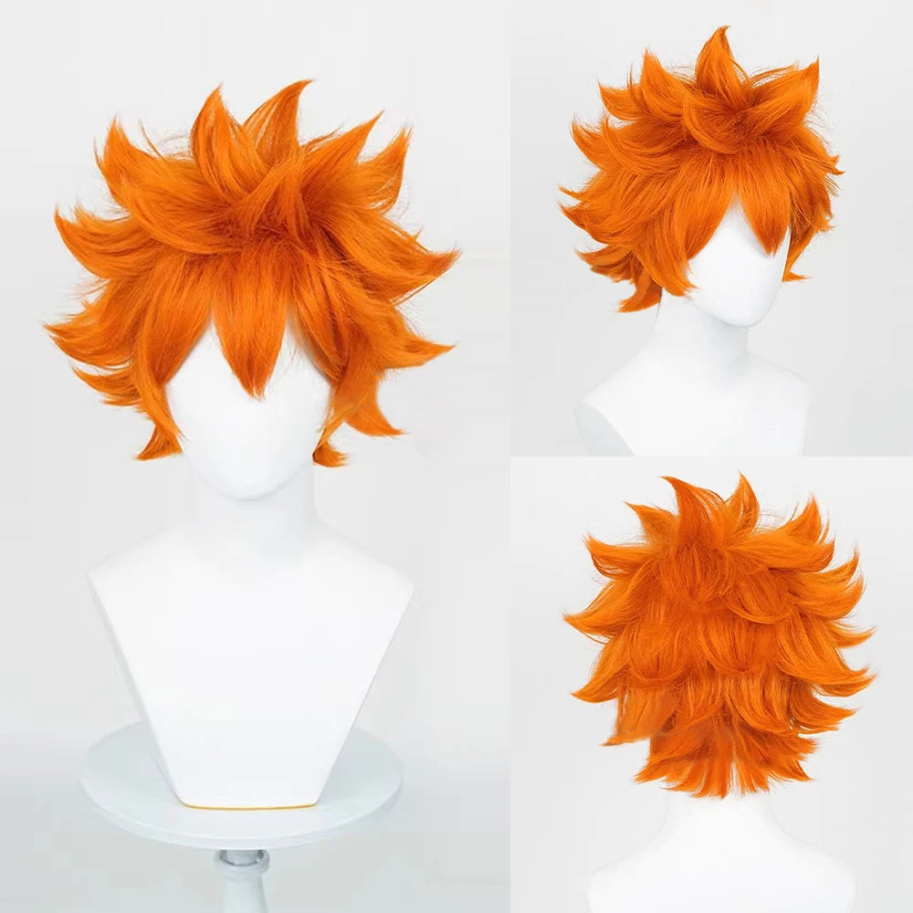 RANYU White Men’s Wig – Short Straight Synthetic Anime Hair, High-Temperature Fiber for Cosplay & Party