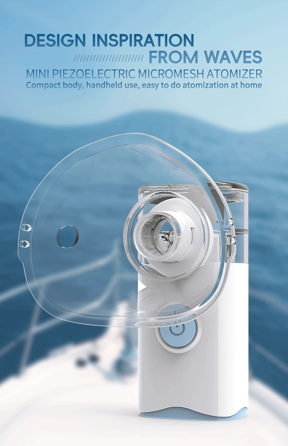Handheld Portable Silent Mesh Nebulizer – Auto-Clean Inhaler for Kids, Portable Inhalator & Nebulizador