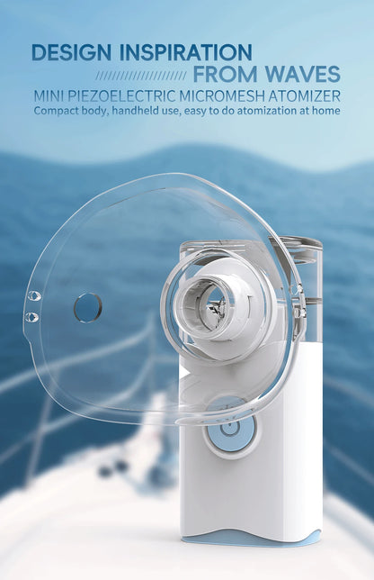 Handheld Portable Silent Mesh Nebulizer – Auto-Clean Inhaler for Kids, Portable Inhalator & Nebulizador