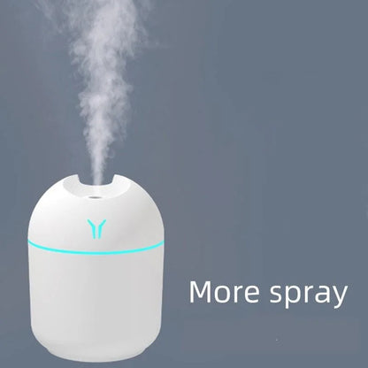 250ML USB Mini Air Humidifier - Ultrasonic Aroma Essential Oil Diffuser with LED Lamp for Home and Car