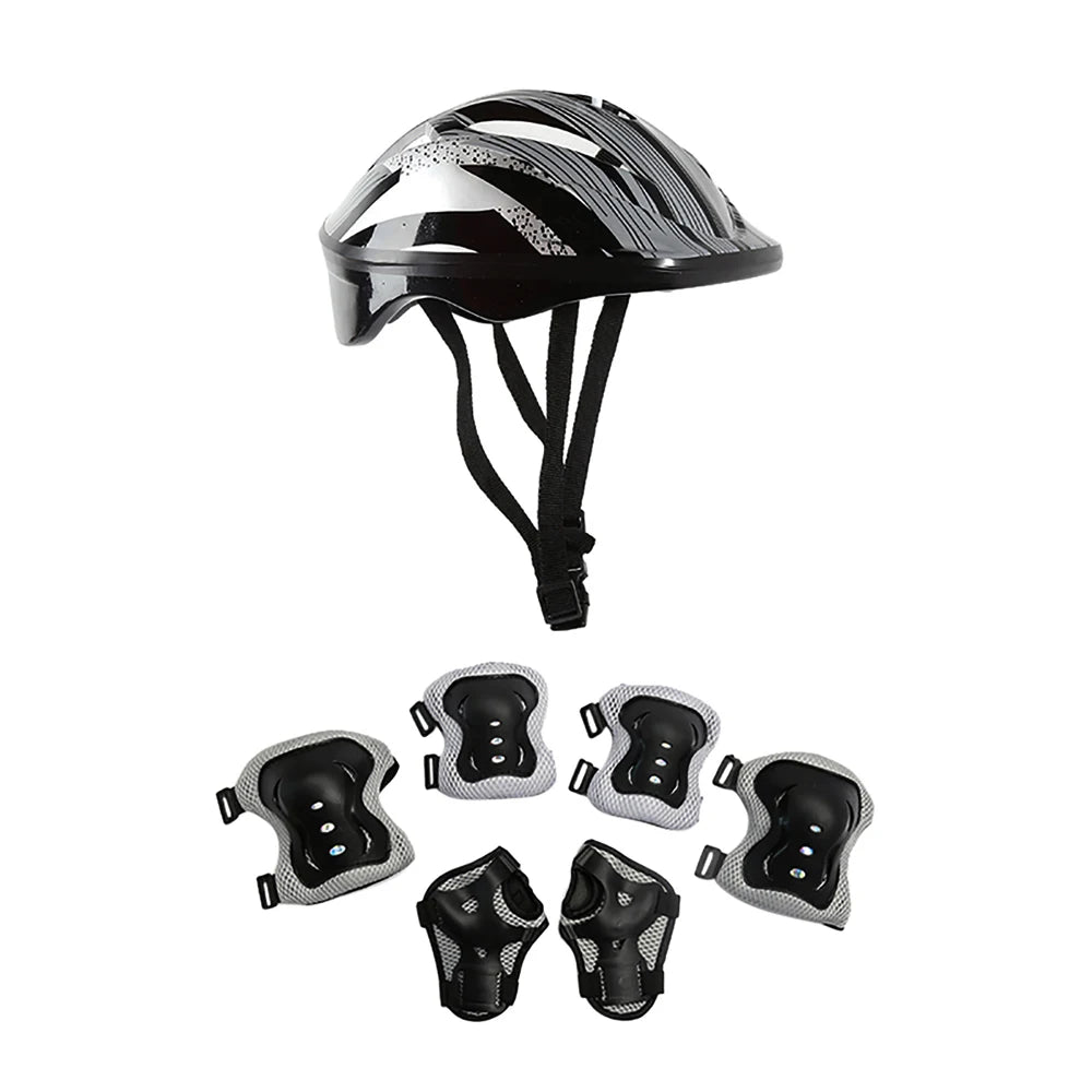 Kids Bike Helmet & Protective Gear Set – Toddler Helmet with Knee, Elbow & Wrist Pads for Cycling, Skateboard, Scooter & Skating
