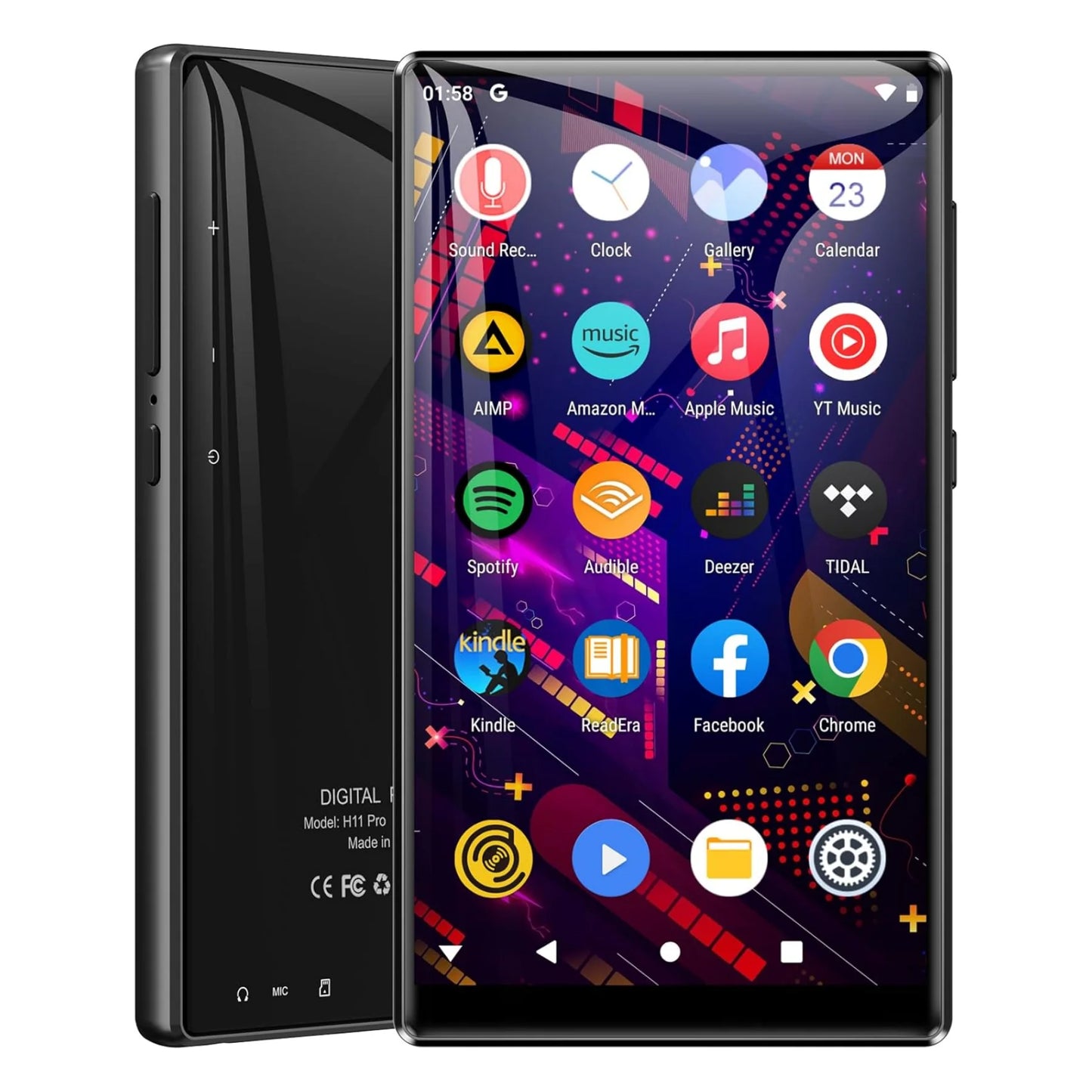 MECHEN MP3/MP4 Player - 5" IPS Touch Screen, Bluetooth & WiFi, 1080P Video, 32GB/96GB/160GB, Up to 1TB