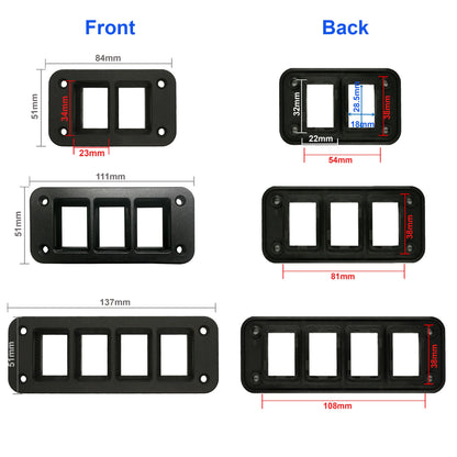 Toyota Push Switch Mount Bracket - 32x22mm Panel Holder for LandCruiser Prado Hilux Hiace Tacoma