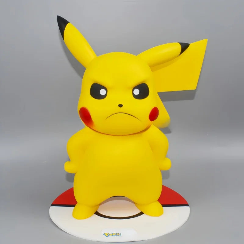 Pokemon Large Figure Set — Pikachu, Charmander, Eevee, Squirtle & Pokeball Doll Figurines, Kids Collectible Toys & Gifts