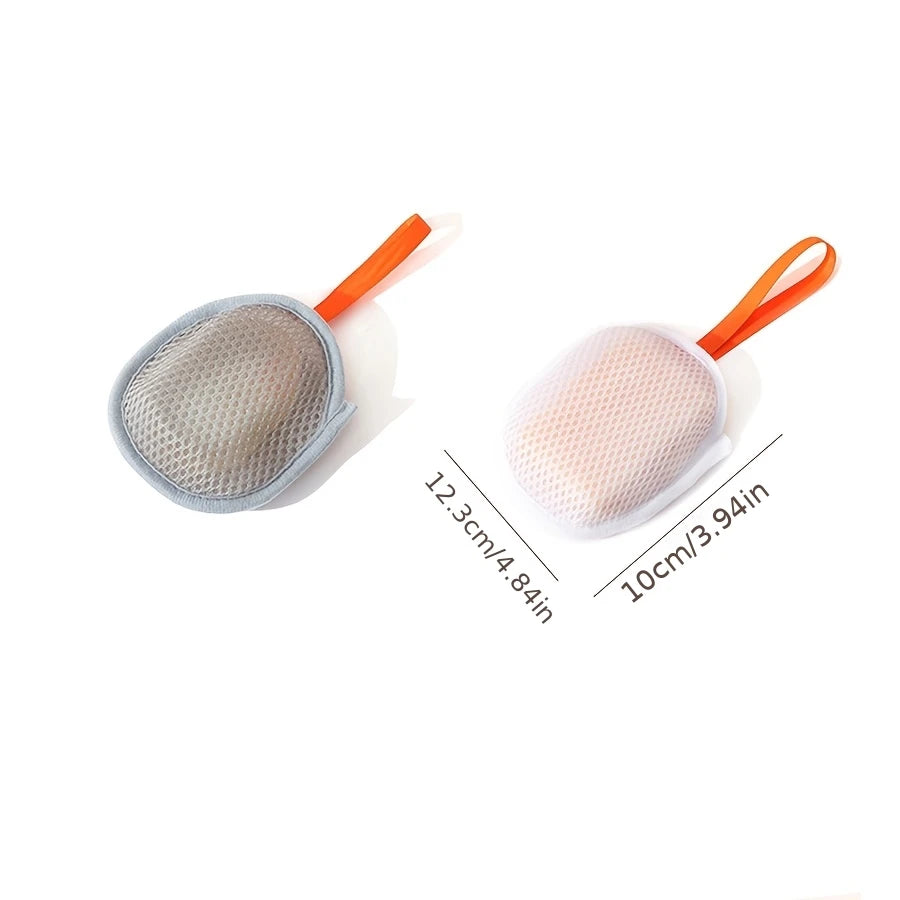 Foaming Soap Bag Mesh Pouch - Massage Exfoliator & Bathing Bubble Maker for Body Cleansing