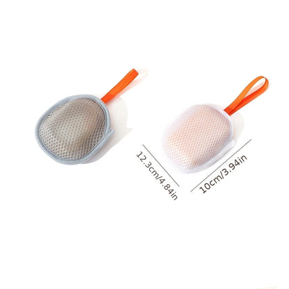 Foaming Soap Bag Mesh Pouch - Massage Exfoliator & Bathing Bubble Maker for Body Cleansing