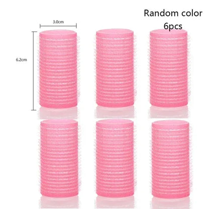 Jumbo Self-Grip Hair Rollers – Heatless Curlers for Salon & Home, Sticky Hair Styling Tools