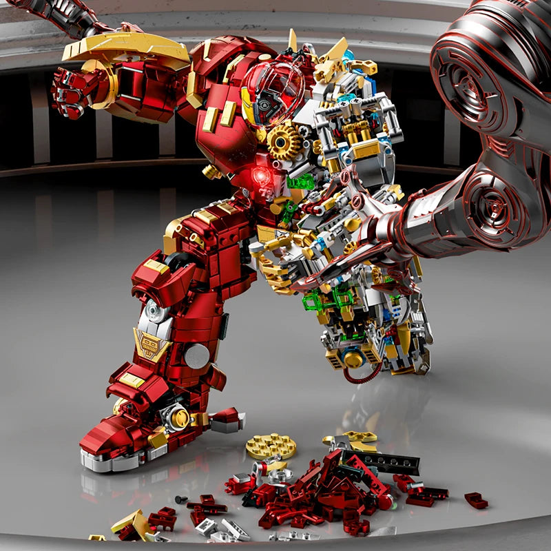 2700+ PCS Iron Heroes Building Block Set, Action Figure Mech Buster DIY Brick Construction Toys for Kids & Adult Collectors Gift Set