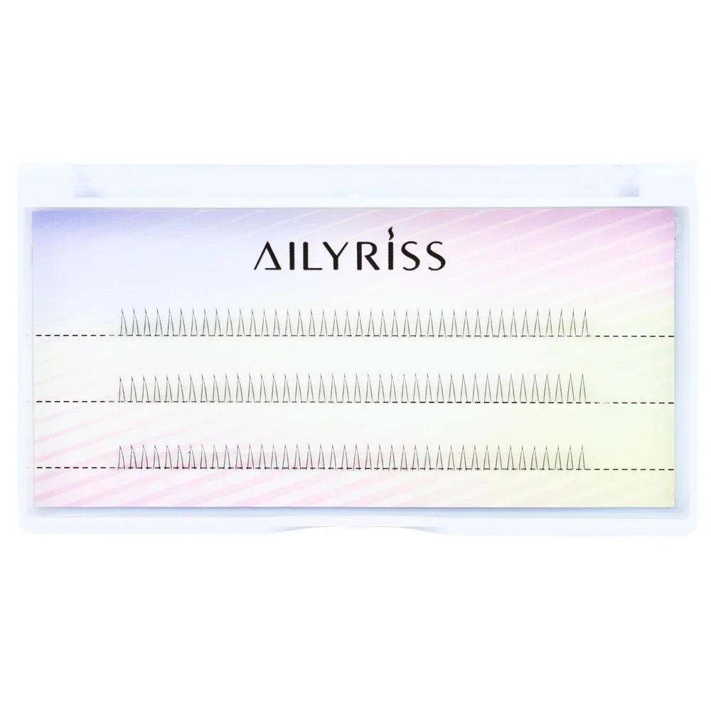 Korean J-Curl V-Shape Black Manga Under Eyelashes — Soft Natural Bottom Lash Clusters (Bunches)