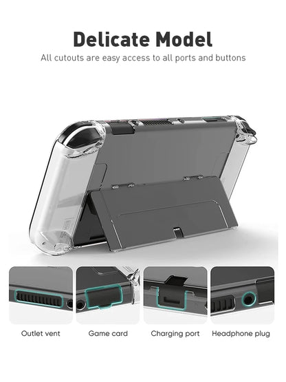 DATA FROG Carrying Case for Nintendo Switch OLED: Protective Hard Cover Shell - Storage Solution for Switch OLED Accessories
