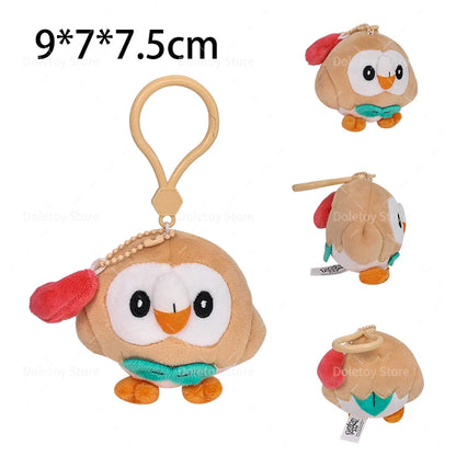 Original Pokémon Plush Keychain – Pikachu, Eevee, Charmander, Squirtle, Mew, Snorlax, Jigglypuff Cute Cartoon Doll Toy Gift for Kids