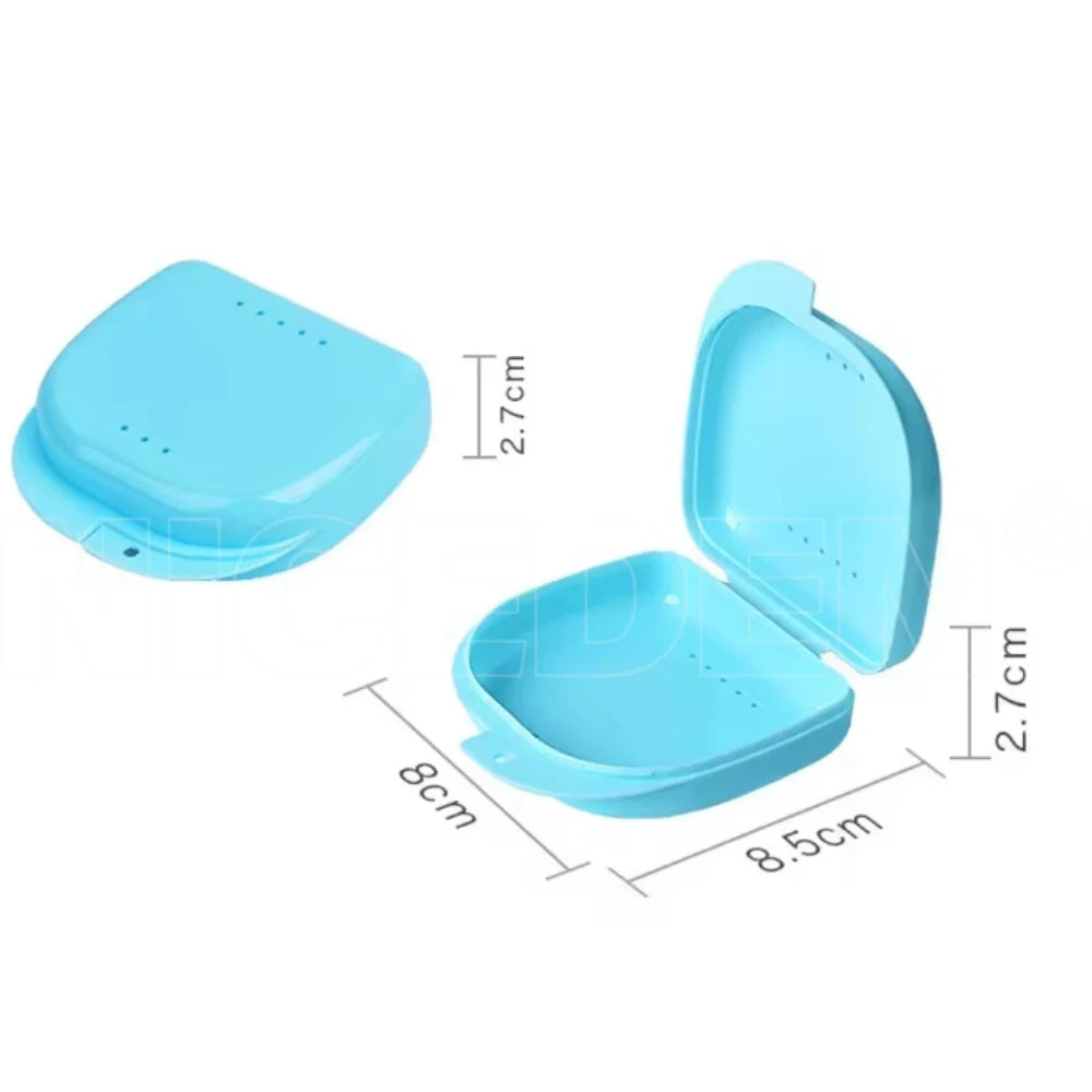 10PCS Multi-Color Retainer & Denture Case – Bracket Mouthguard Cleaner Storage Set