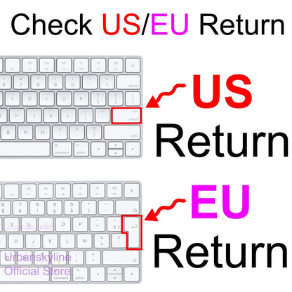 iMac Magic Keyboard Cover - Silicone Protective Skin for Apple A2449, A2450, A2520, A1644, A1843, A1314 & A1243