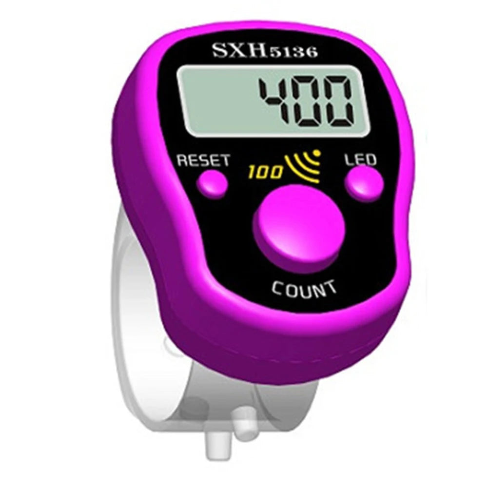 Mini Stitch Marker Finger Counter — LCD Electronic Digital Row Counting Tally Tool