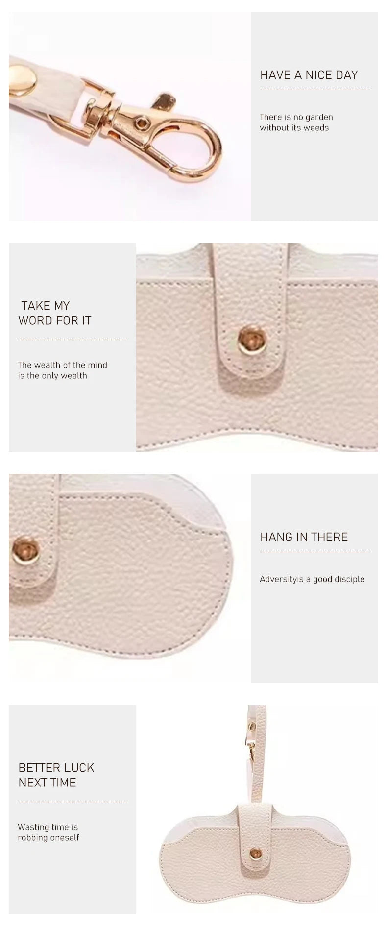 Portable Leather Sunglasses Pouch – Soft Slim Glasses Case Holder and Travel Organizer Bag