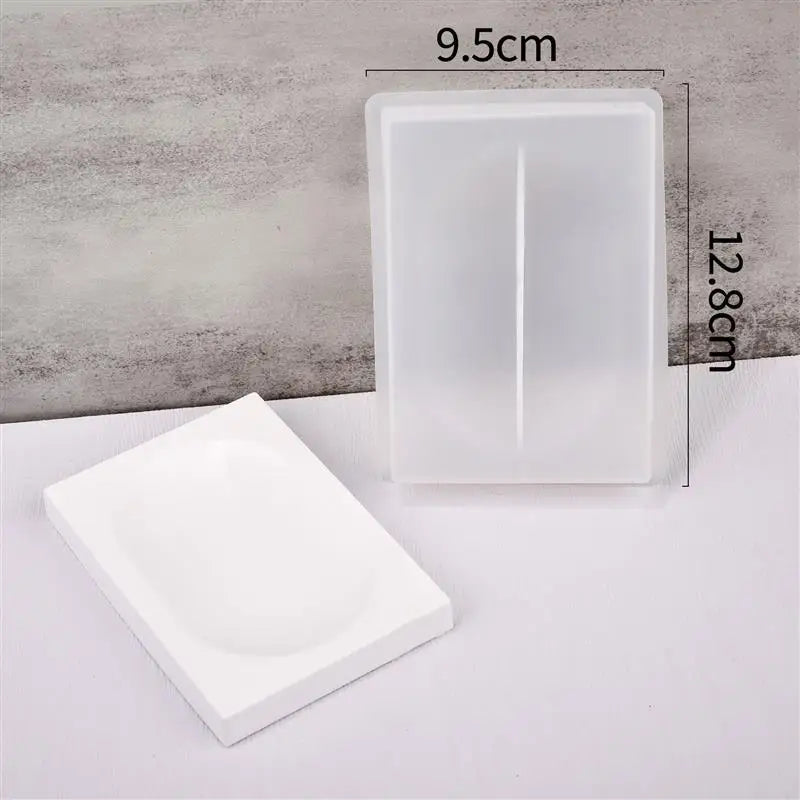 DIY Silicone Soap Dish Mold – Epoxy Resin Soap Holder with Drain, Practical Storage Box for Home Decoration