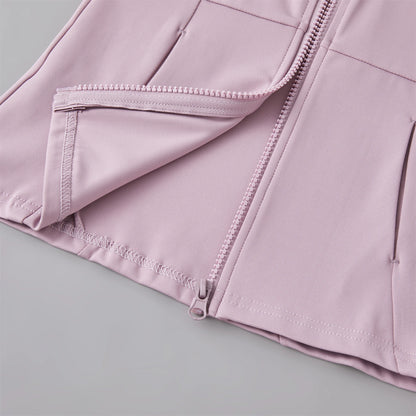 Women’s Sports Windbreaker Jacket — Long Sleeve Workout Top, Running Sweatshirt, Yoga Activewear