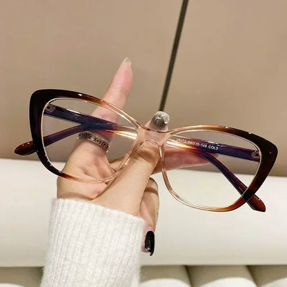 Cat Eye Reading Glasses for Women & Men – Ultra-Light Fashion Eyewear for Farsightedness, Diopter 0 to +4.0