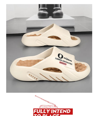 2024 Men’s Massage Slippers – Comfortable Indoor/Outdoor Slides & Beach Sandals, Sizes 38-47
