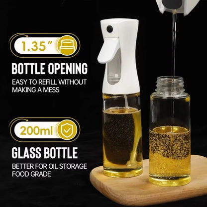 Olive Oil Spray Bottle – Reusable Food-Grade Oil & Vinegar Dispenser for Cooking and Kitchen Use