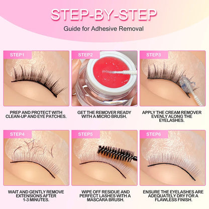 MAYOOC 5/15g Eyelash Glue Remover — Quick-Dry Transparent Cream for Professional Eyelash Extensions, Custom Logo Available