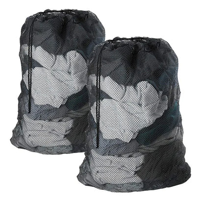 Large Nylon Mesh Laundry Bag — Durable Drawstring Clothes Washing Bag, Anti-Snag & Deformation